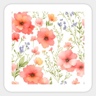 Wild Flower, Flower Pattern Sticker